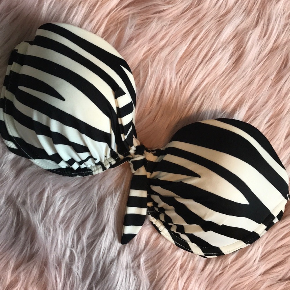 Victoria’s Secret Strapless padded bikini top.